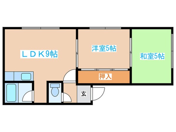 中央マンションの物件間取画像